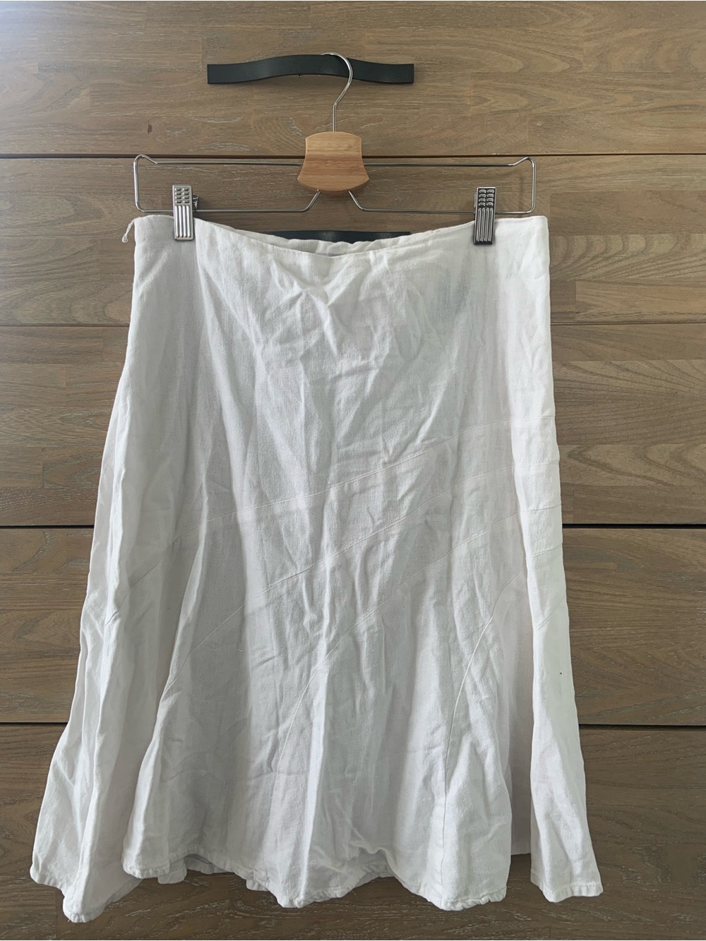 Vintage White A-line Skirt